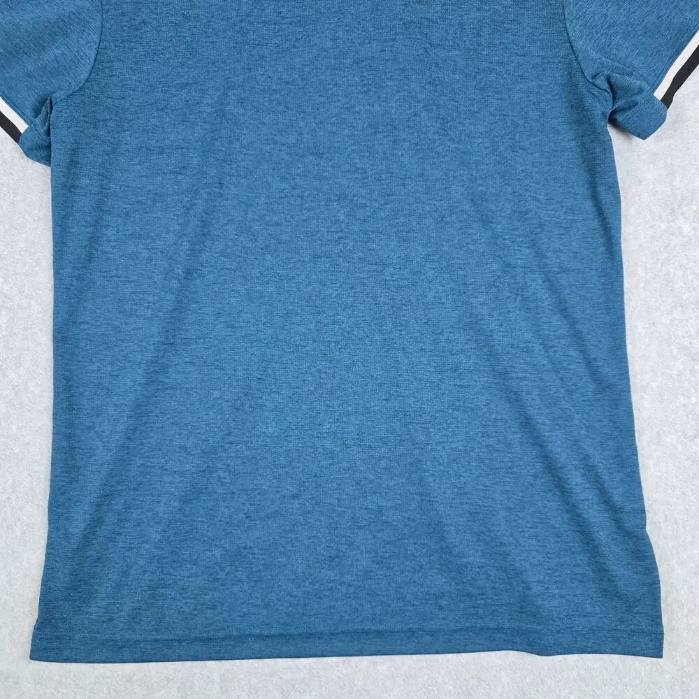 Adidas Mens Medium Teal Climachill Short Sleeve Polo Shirt